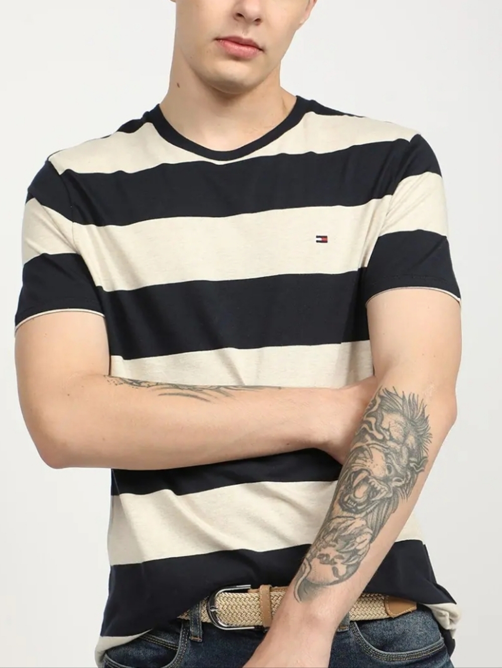 Sale: Mens Tommy Hilfiger Rugby Stripe T-Shirt - Size XL